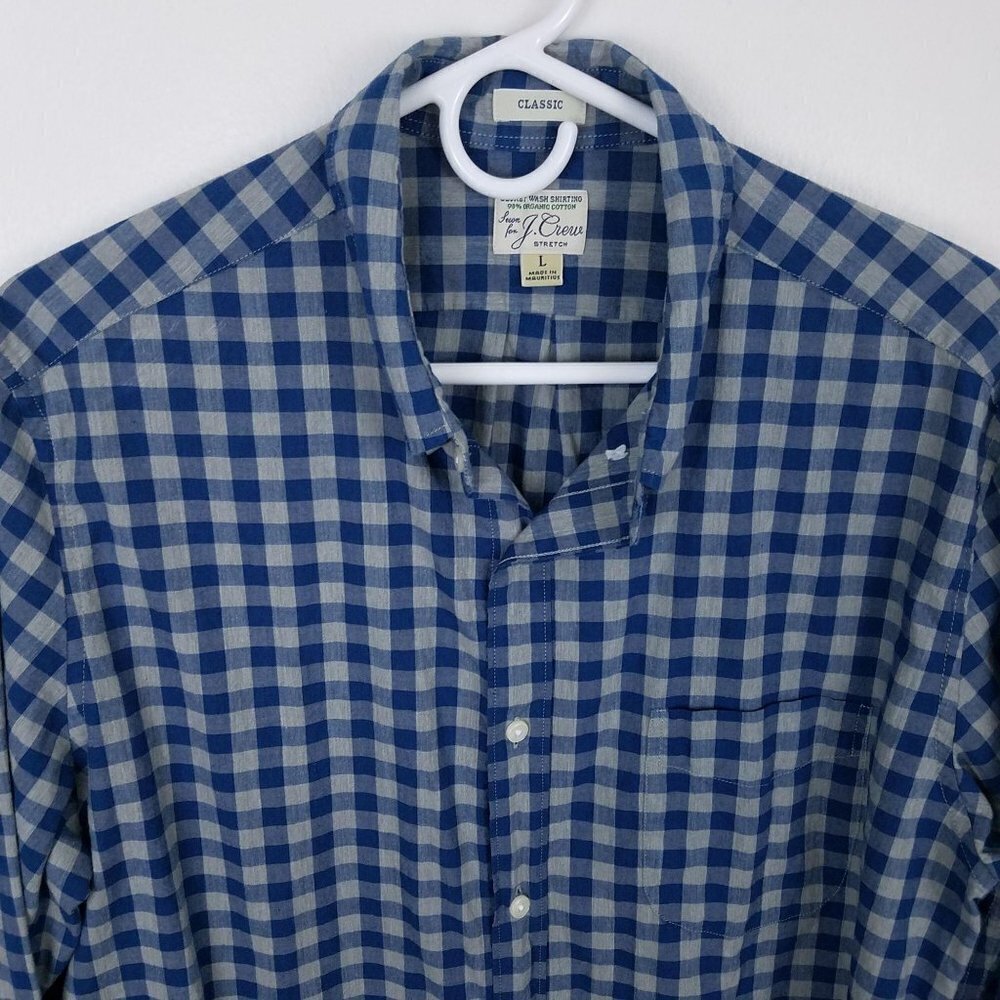 J.Crew Large Button Down Shirt Long Sleeve Plaid